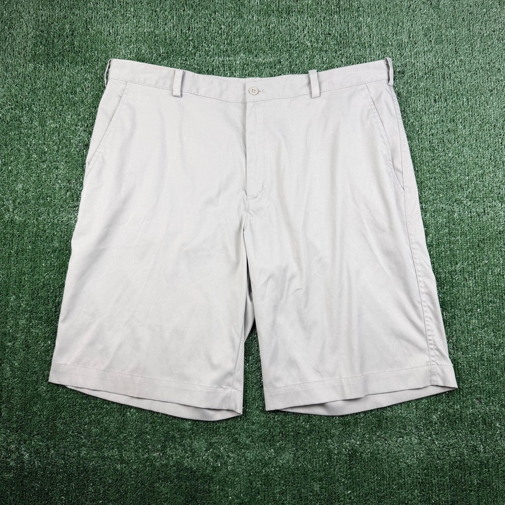 Nike Golf Dri-FIT Shorts Mens 38 Gray Flat Front Performance Golfing Casual